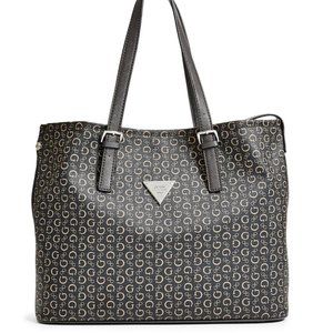 Guess Flame Logo-Print Tote Purse